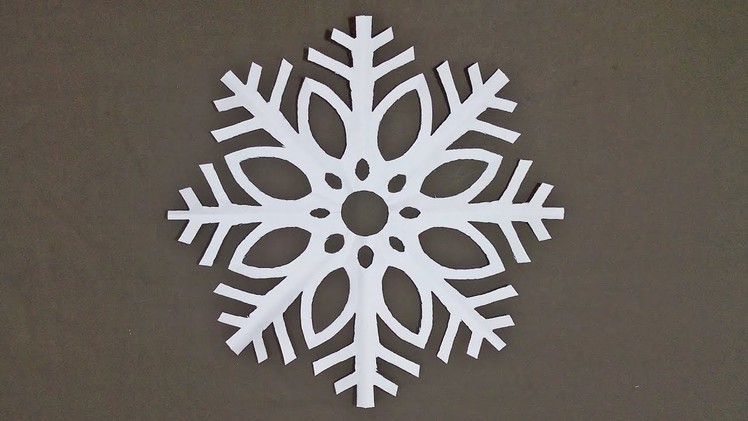 Origami Christmas Snowflake # Paper cutting flowers design for home decorations.