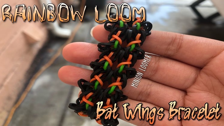 RAINBOW LOOM Bat Wings Bracelet Hook Only || Minion Loomer