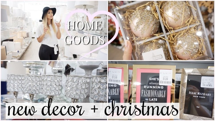 SHOP WITH ME AT HOMEGOODS! NEW HOME DECOR + SNEAK PEEK AT CHRISTMAS DECORATIONS
