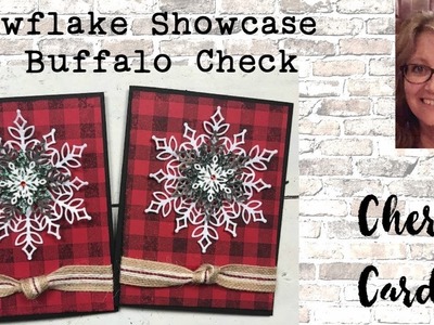 Snowflake Showcase and Buffalo Check Christmas Stampin' Up! Christmas Card