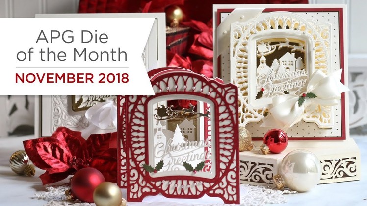 Spellbinders November 2018 Amazing Paper Grace Die of the Month - Christmas Village Vignette Frame