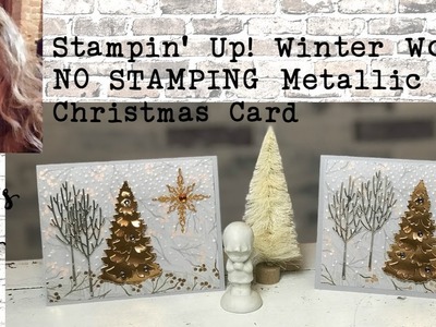 Sugarplum Forest  Stampin' Up! Winter Woods dies & Joyous Noel Christmas Card