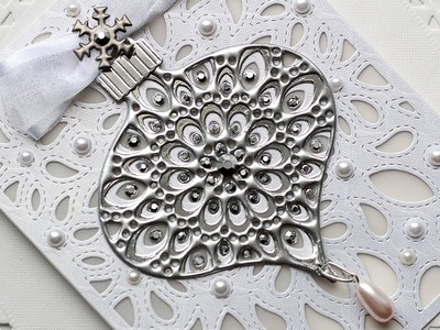 WHITE CHRISTMAS 2018 - DAY 17 - Jewelry Ornament Christmas Card