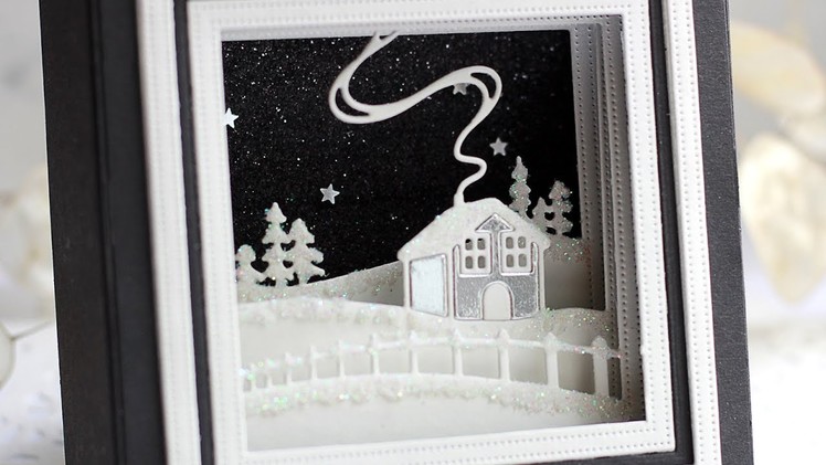WHITE CHRISTMAS 2018 - DAY 7 - Silent Night 3D Card