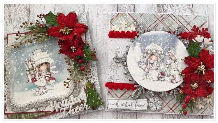 Winnie Christmas Cards | Polkadoodles | Rosa Gomez
