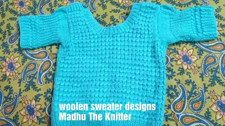 Woolen blouse or sweater for ladies or women in hindi || knitting blouse