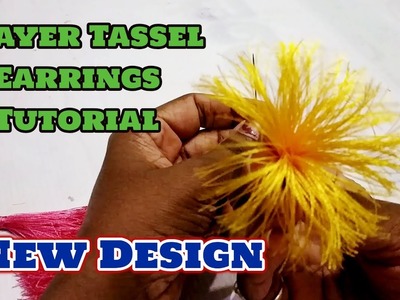 3 Layer Tassels Earrings making Video I Handmade Jewelry