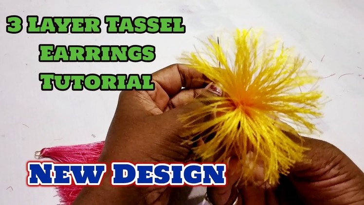 3 Layer Tassels Earrings making Video I Handmade Jewelry