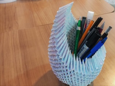 3D Origami - Pencil Vase