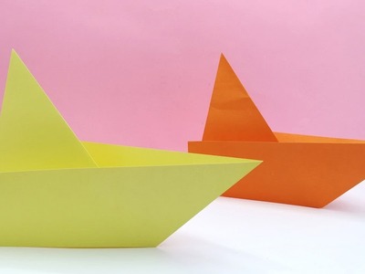 3d Paper Boat | Origami Boat Making Easy Tutorial With in 1 Minute