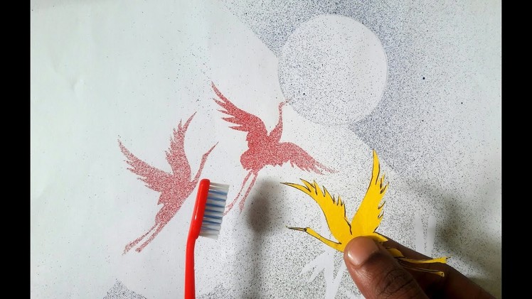 Amazing Spray Painting With Tooth Brush | Diy | You Should Know