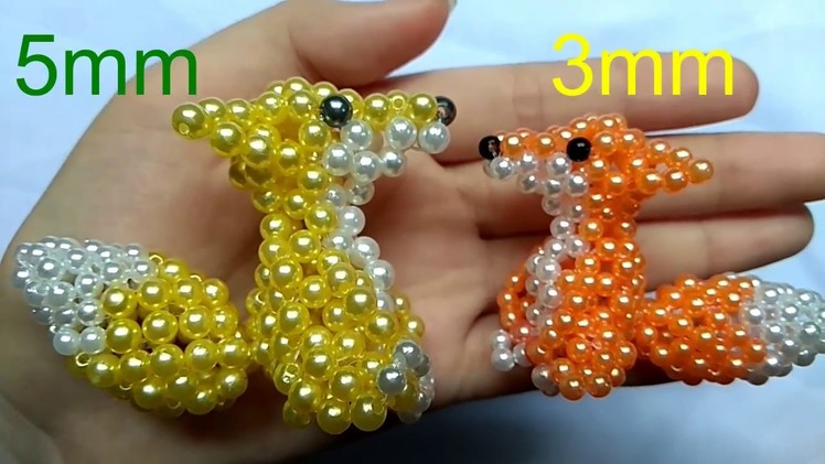 Beads - How to make keychains: fox 1.3 (con cáo)