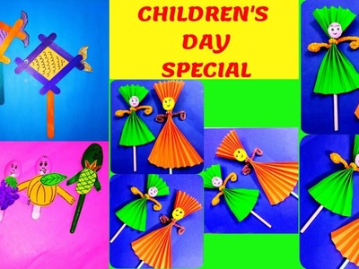 CHILDREN'S DAY SPECIAL || 3 IN 1 CRAFT FOR KIDS|| VERY EASY CRAFT IDEAS