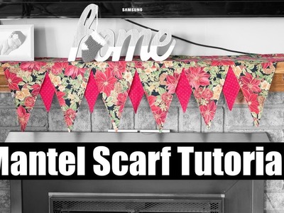 Day 6 - Mantel Scarf Sewing Tutorial