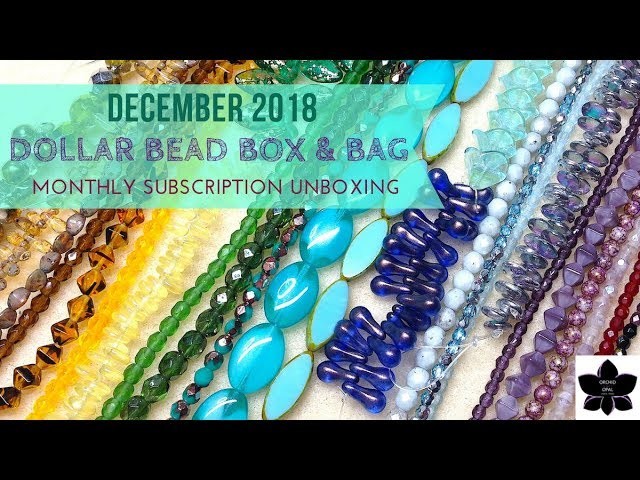 December 2018 Dollar Bead Box & Bag Subscription Unboxing | Beaded Jewelry Making