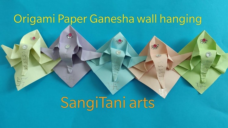 #Diwali toran.door hanging | #Origami Paper #decoration | Toran | Make your own wall hanging