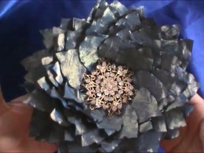 DIY Brooch Satin Fabric Flower