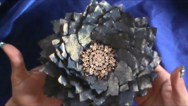 DIY Brooch Satin Fabric Flower