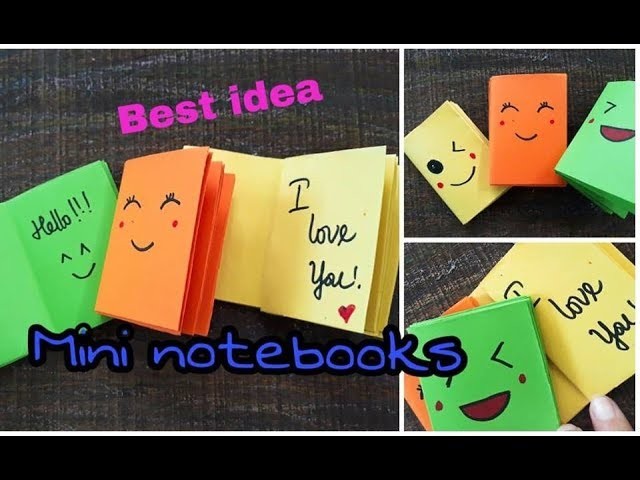 DIY MINI NOTEBOOKS ~ Best idea for back to school. handmade by Yen Nhi channel