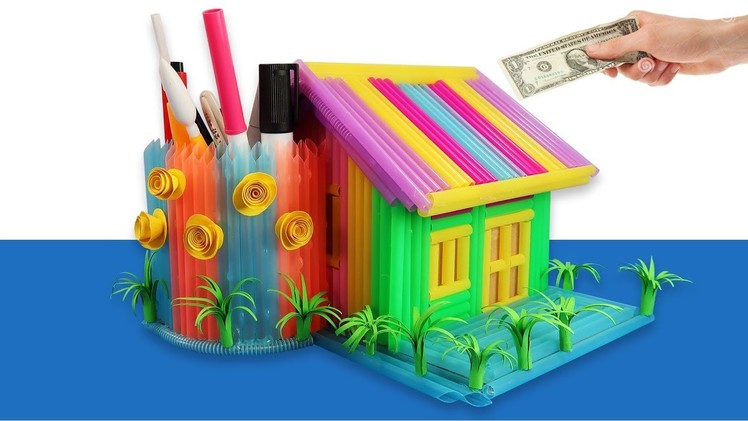 DIY Miniature DollHouse | Money Box | Pen Holder - All in One
