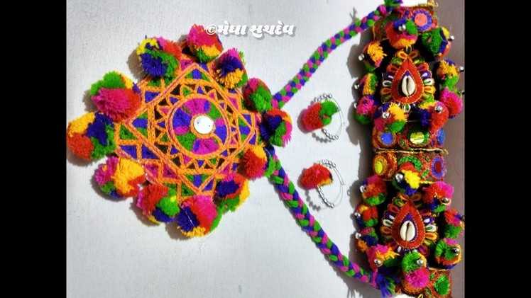 DIY Navaratri Necklace | Navaratri Ornaments Making | Navaratri jewellery Handmade