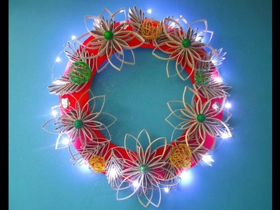 DIY: simple Christmas wreath. einfacher Weihnachtskranz