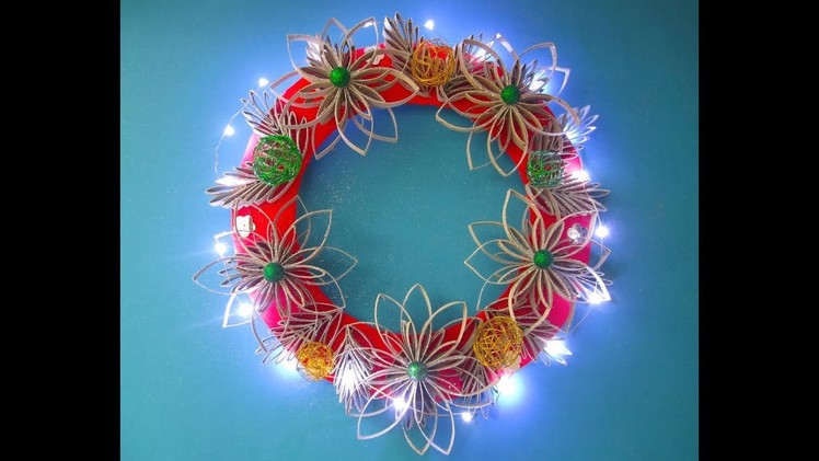 DIY: simple Christmas wreath. einfacher Weihnachtskranz