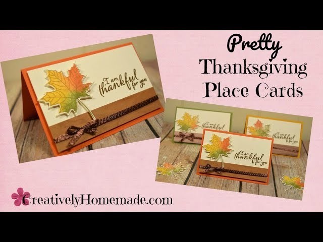 DIY Thanksgiving Place Cards - So Pretty and So Simple to Make!