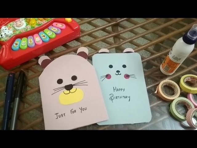 Easy and Simple - DIY Greeting cards. Kids special.Birthday