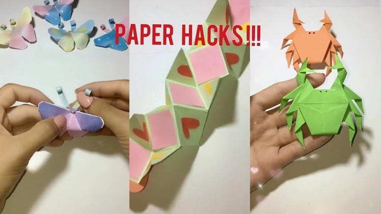 Easy paper cut origami butterfly make | Crabs make by colour paper | Lego toys make by paper