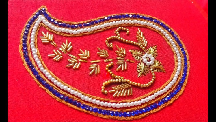 Hand embroidery:Beads work#3