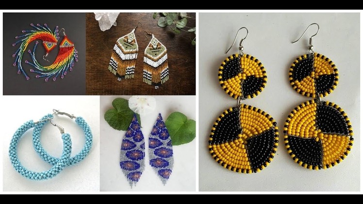 Handmade Beaded Earring Designs 2018-19=Earrings Collection Jewellery With Beads