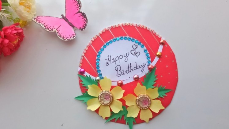 Handmade Butterfly Birthday card.complete tutorial