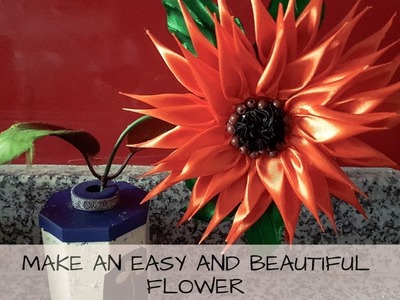 How to make a handmade flowers for decoration. Diy pour faire une fleur facile