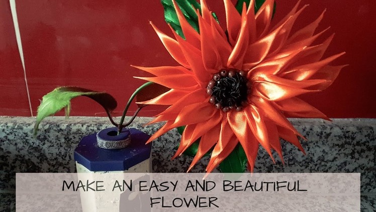 How to make a handmade flowers for decoration. Diy pour faire une fleur facile