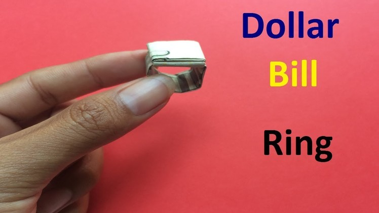 How to make a paper money ring | Origami Easy Money Ring | Origami Money Dollar Bill Ring