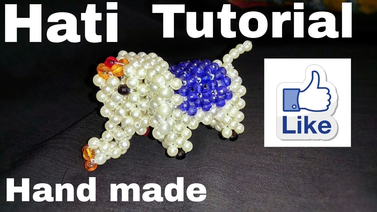 How to make beads Hati part-2. puthir elephant.puthir kaj.new collection
