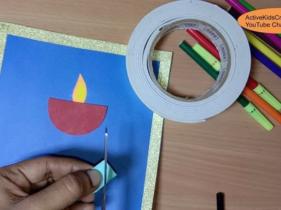 How to make Handmade Greeting Cards for Diwali | DIY Diwali Greeting Card Tutorial