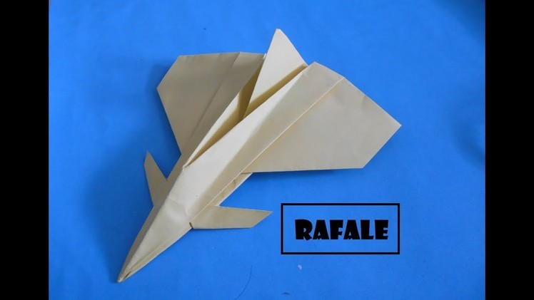 How To Make Paper Plane - Easy Paper Plane Origami Jet Fighter Is Cool | Rafale