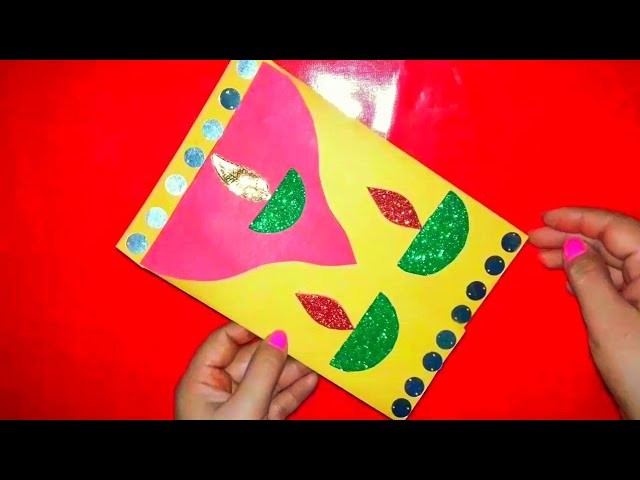 Make card. handmade greeting card new year. how to make new year card, easy simple diy card