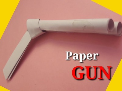 Make gun with paper - paper gun - origami gun - easy origami