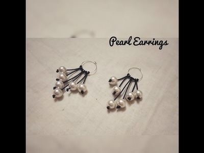 Making Pearl Earrings | Beads Jewellery | Beginners