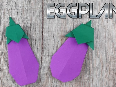 Origami Easy Eggplant Tutorial | How to make a 3D Eggplant Folding Tutorial | DIY Fruit Handicraft