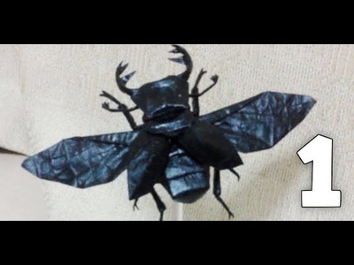 Origami Flying Stag Beetle? 飞锹1.1 (Michael Lau) Part 1.2