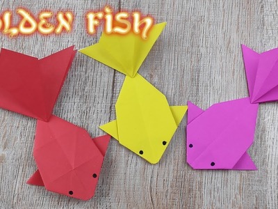 Kids Origami Golden Fish Toy Cómo Hacer Un Pez Dorado De