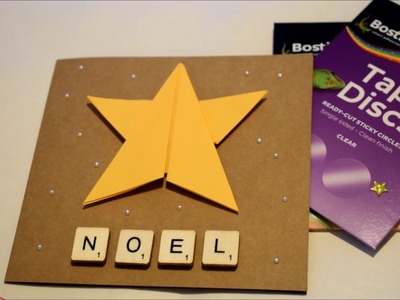 Origami Star Christmas Card Tutorial