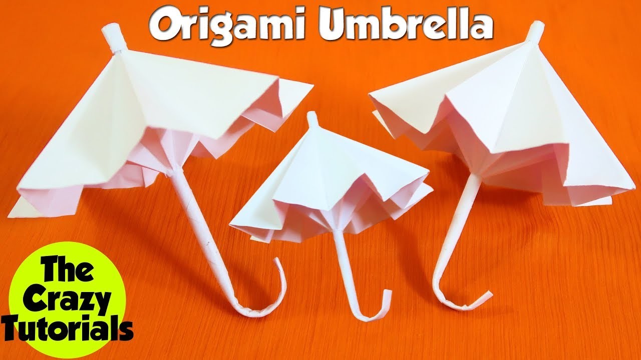 Origami Umbrella that Opens and Closes, Easy, Tutorial