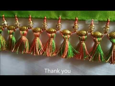 Saree Kuchu.tassel with mixed beads-easy tips