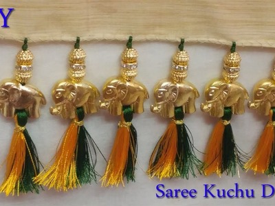 Saree kuchu with elephant beads | saree kuchu | saree tassels | saree kuchu with 3 types of beads