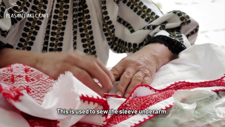 Sewing a Peasant Blouse in Romania